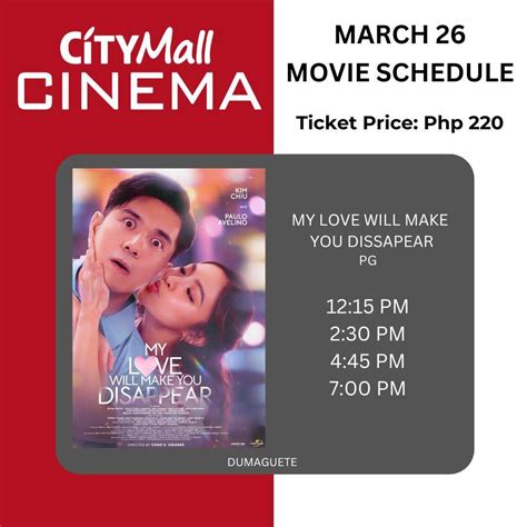 citymall dumaguete|CityMall Dumaguete Cinema Movie Schedule .